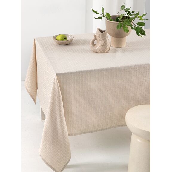 Τραπεζομάντηλο Αλεκιαστο Formal Dinner 175x260 Milly Beige
