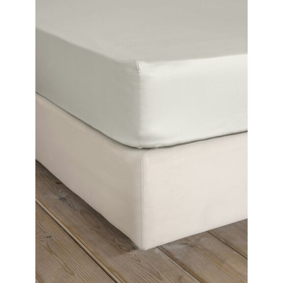 Σεντόνι Μονό με Λάστιχο Superior Satin - fog Beige Nima Home