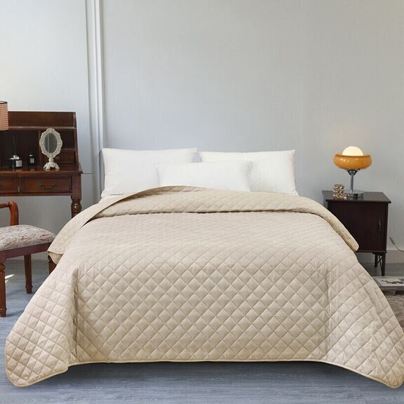 Κουβερλί Υπέρδιπλο 220x240 melinen home tosca ecru 100% microfiber