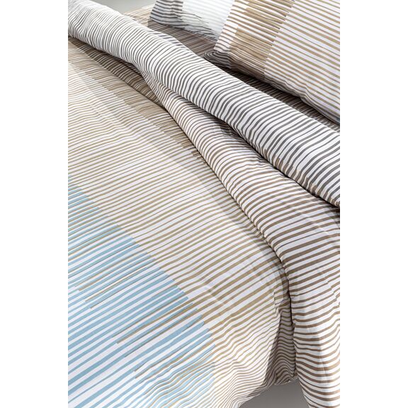 Σετ 3τμχ Σεντόνια Lorenzo Mocca 180x265 guy Laroche  100% Cotton Percale