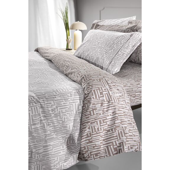Σετ 4τμχ Σεντόνια Cuba Grey 270x265 guy Laroche  100% Cotton Percale