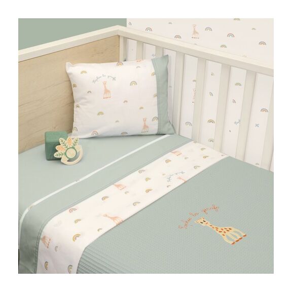 Κουβέρτα Πικέ Αγκαλιάς 75x95 Design 503 Sophie la Girafe