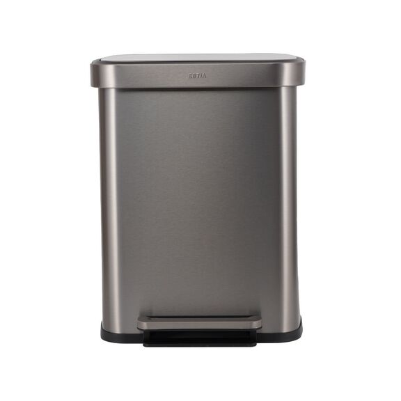 Estia Καδος Απορριματων Flatop Soft Close 50lt ματ Ινοξ
