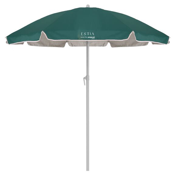 Estia Ομπρελα Θαλασσης Teal Green με Προστασια upf 50+ Μεταλλικη 1.8m