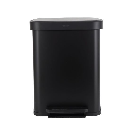 Estia Καδος Απορριματων Flatop Soft Close 50lt ματ Μαυρος