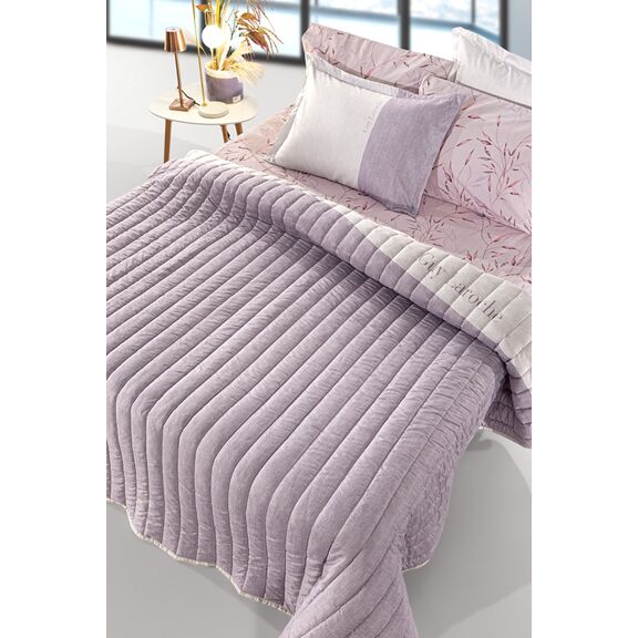 Κουβερλί Fleria Melanze 220x240 guy Laroche  100% Microsuede