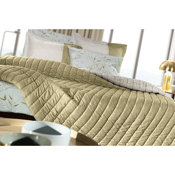Κουβερλί Fleria Olive 220x240 guy Laroche  100% Microsuede