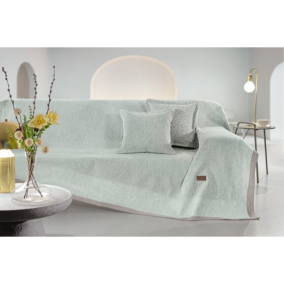 Ριχτάρι Καναπέ Central Mint (Τετραθέσιος) 180x350 guy Laroche  37% Cotton-21%polyester-42% Acrylic
