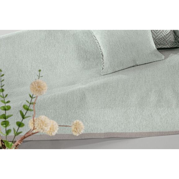 Ριχτάρι Καναπέ Central Mint (Τετραθέσιος) 180x350 guy Laroche  37% Cotton-21%polyester-42% Acrylic