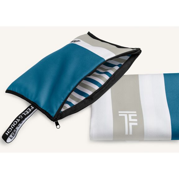 Πετσέτα Θαλάσσης med 01 (1+1) Feel and Touch  83% Polyester - 17% Polyamide