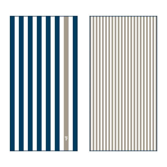 Πετσέτα Θαλάσσης med 03 (1+1) Feel and Touch  83% Polyester - 17% Polyamide