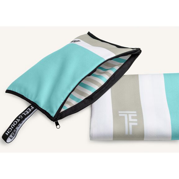 Πετσέτα Θαλάσσης med 05 (1+1) Feel and Touch  83% Polyester - 17% Polyamide