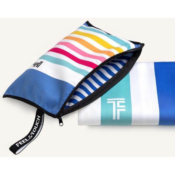 Πετσέτα Θαλάσσης med 07 (1+1) Feel and Touch  83% Polyester - 17% Polyamide