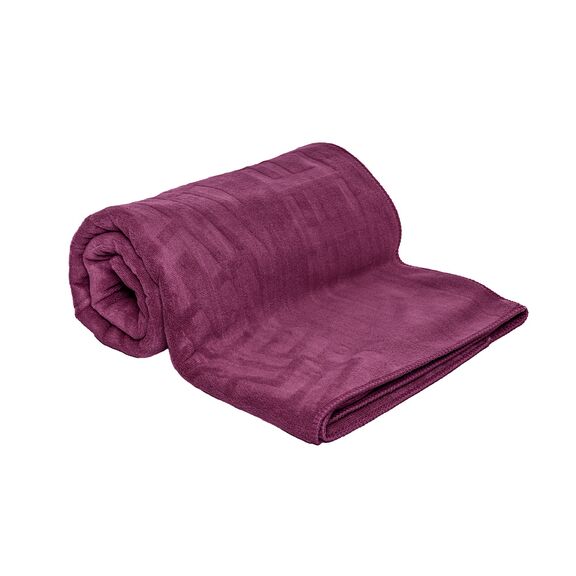 Πετσέτα Θαλάσσης Icon Aubergine 90x170 Feel and Touch  88% Polyester - 12% Poliammide