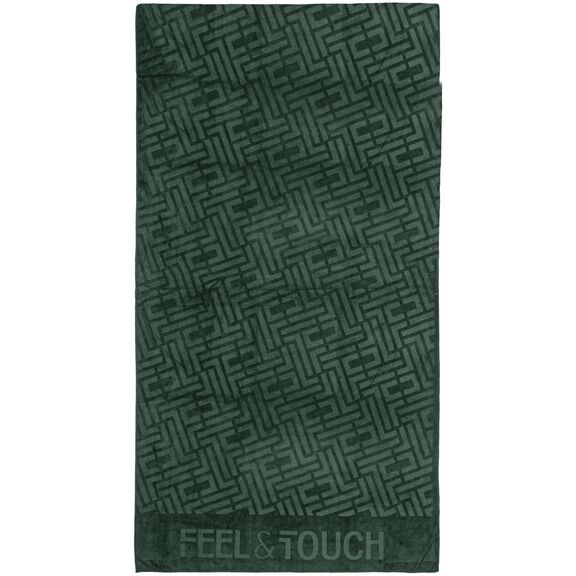 Πετσέτα Θαλάσσης Icon Verde 90x170 Feel and Touch  88% Polyester - 12% Poliammide