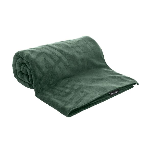 Πετσέτα Θαλάσσης Icon Verde 90x170 Feel and Touch  88% Polyester - 12% Poliammide