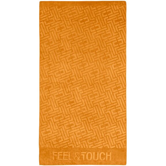 Πετσέτα Θαλάσσης Icon Curry 90x170 Feel and Touch  88% Polyester - 12% Poliammide