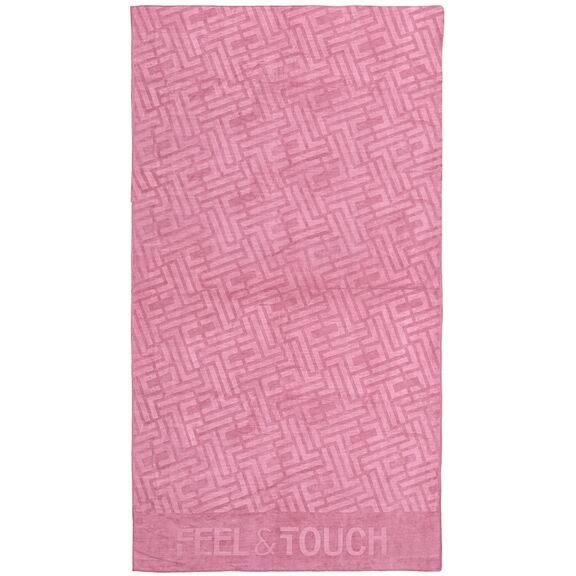 Πετσέτα Θαλάσσης Icon Wild Rose 90x170 Feel and Touch  88% Polyester - 12% Poliammide