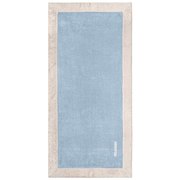 Πετσέτα Θαλάσσης Caribbean Ciel 80x170 Feel and Touch  60% Cotton - 40% Polyester