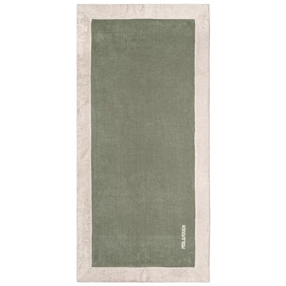 Πετσέτα Θαλάσσης Caribbean Khaki 80x170 Feel and Touch  60% Cotton - 40% Polyester