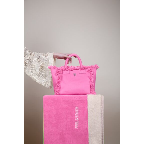 Πετσέτα Θαλάσσης Caribbean Pink 80x170 Feel and Touch  60% Cotton - 40% Polyester
