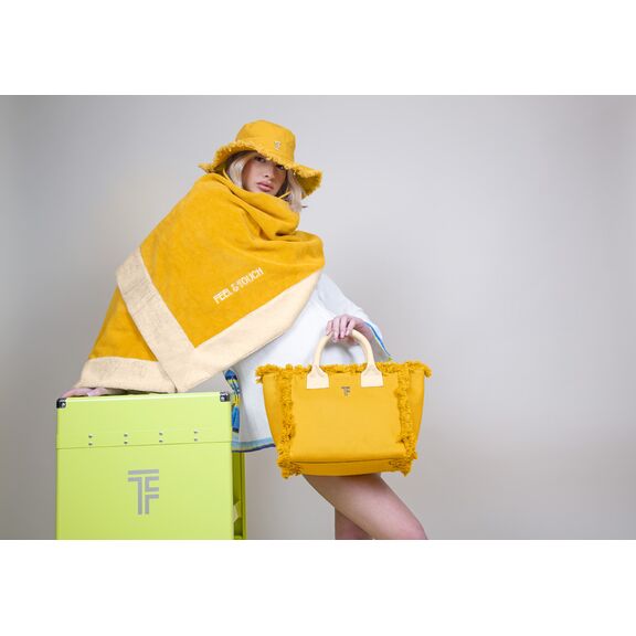 Πετσέτα Θαλάσσης Caribbean Mustard 80x170 Feel and Touch  60% Cotton - 40% Polyester