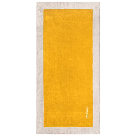 Πετσέτα Θαλάσσης Caribbean Mustard 80x170 Feel and Touch  60% Cotton - 40% Polyester
