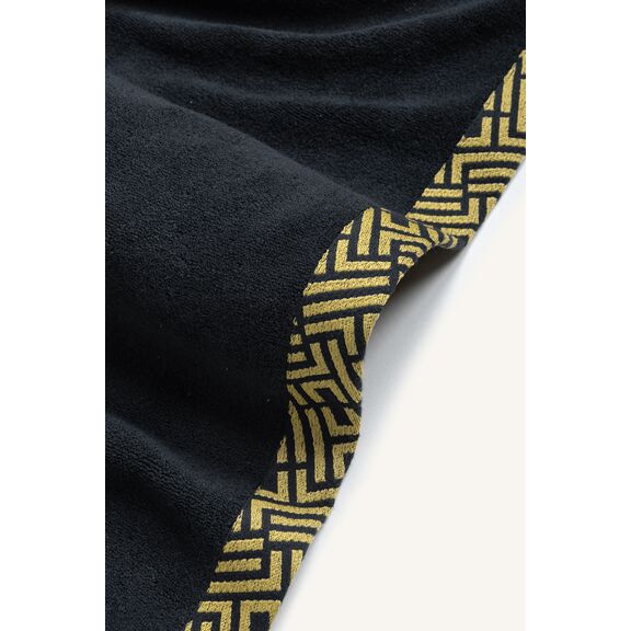 Πετσέτα Θαλάσσης Sunny Black Feel and Touch  100% Cotton