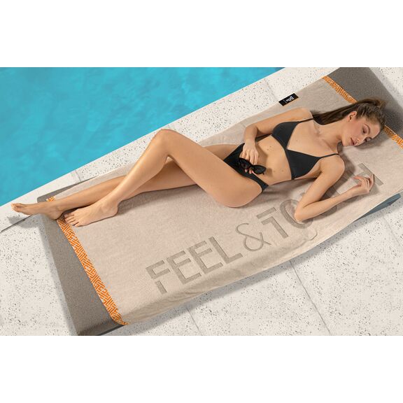 Πετσέτα Θαλάσσης Sunny Sand Feel and Touch  100% Cotton