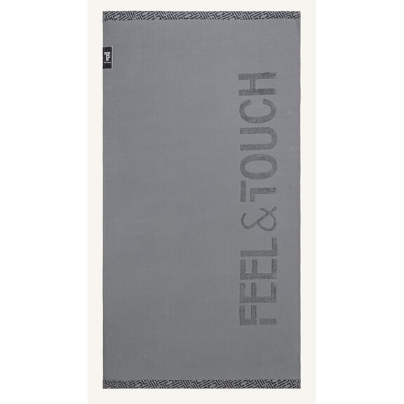 Πετσέτα Θαλάσσης Sunny Anthracite Feel and Touch  100% Cotton
