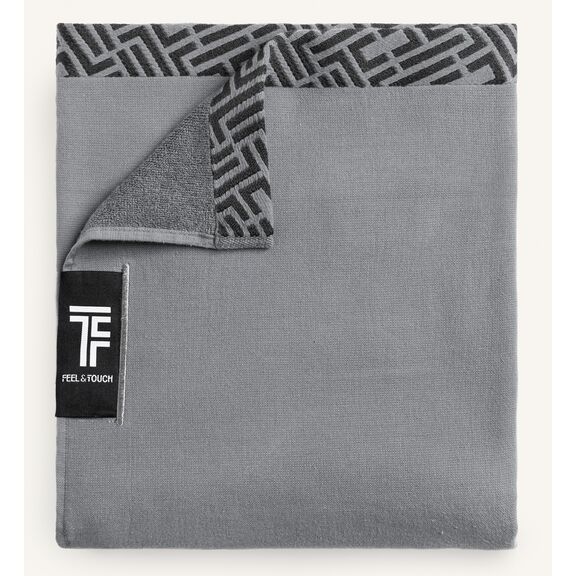 Πετσέτα Θαλάσσης Sunny Anthracite Feel and Touch  100% Cotton