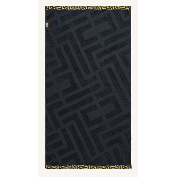 Πετσέτα Θαλάσσης Fresh Black Feel and Touch  100% Cotton