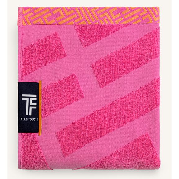 Πετσέτα Θαλάσσης Fresh Fuchsia Feel and Touch  100% Cotton