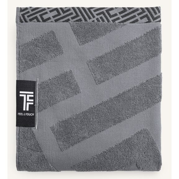 Πετσέτα Θαλάσσης Fresh Anthracite Feel and Touch  100% Cotton