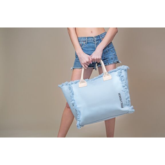 Τσάντα Ώμου Caribbean Ciel - Ammos Feel and Touch  100% Cotton
