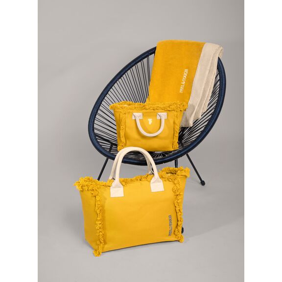 Τσάντα Ώμου Caribbean Mustard - Ammos Feel and Touch  100% Cotton