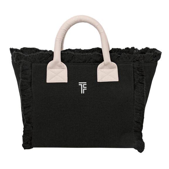 Τσάντα Χειρός Caribbean Black - Ammos Feel and Touch  100% Cotton