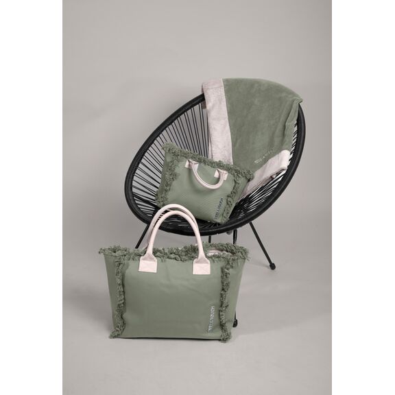 Τσάντα Χειρός Caribbean Khaki - Ammos Feel and Touch  100% Cotton