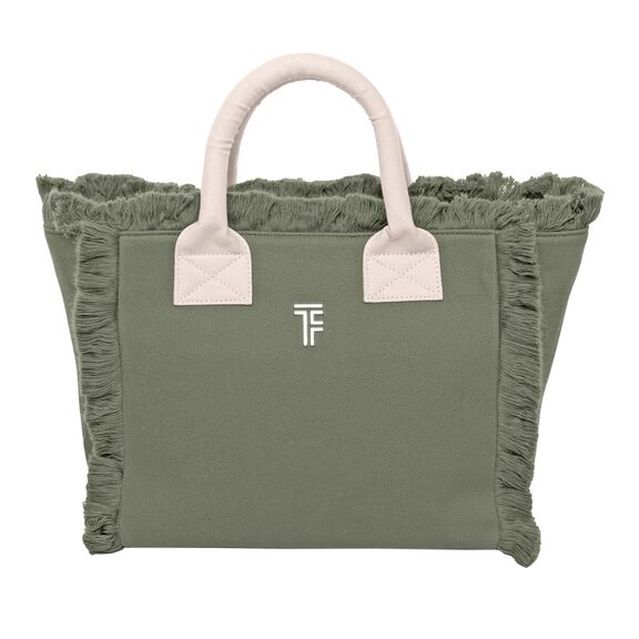 Τσάντα Χειρός Caribbean Khaki - Ammos Feel and Touch  100% Cotton