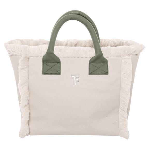 Τσάντα Χειρός Caribbean Ammos - Khaki Feel and Touch  100% Cotton