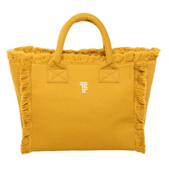 Τσάντα Χειρός Caribbean Mustard Feel and Touch  100% Cotton