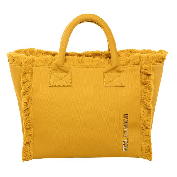 Τσάντα Χειρός Caribbean Mustard Feel and Touch  100% Cotton