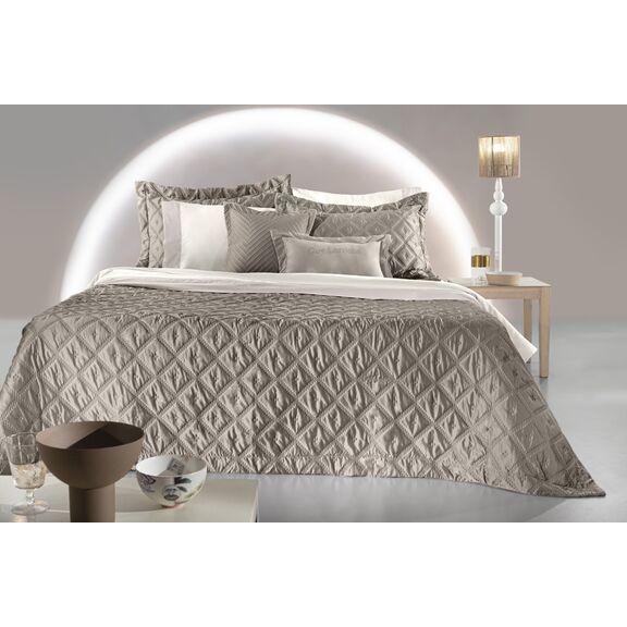 Σετ 3τμχ Κουβερλί Fiera Taupe 240x250 guy Laroche  100% Microsatin