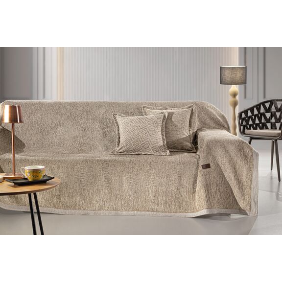 Ριχτάρι Καναπέ Central Taupe (Διθέσιος) 180x250 guy Laroche  37% Cotton-21%polyester-42% Acrylic