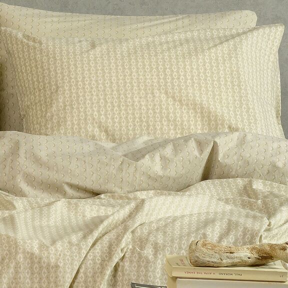 Παπλωματοθηκη Υπερδιπλη Layla Beige Casual Line (225x245)