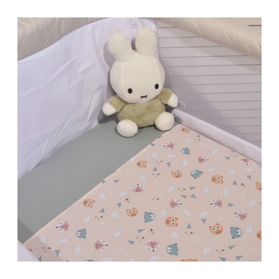 Σεντόνια Λίκνου σετ 2τ - 80x100 -100% Βαμβάκι Design 201 Oliver Baby