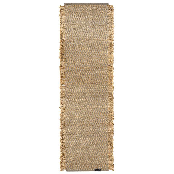 Χαλί Zigk Zagk Taupe 60x200 guy Laroche  50% Jute - 50% Cotton