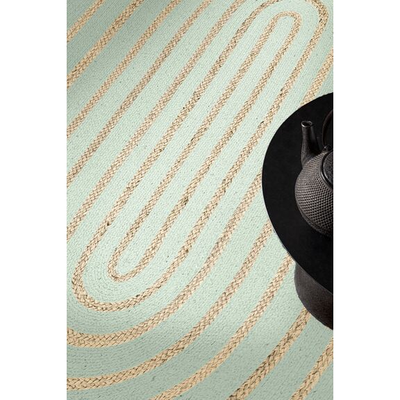 Χαλί Maya Washabi Oval 140x210 guy Laroche  60% Jute - 40% Cotton