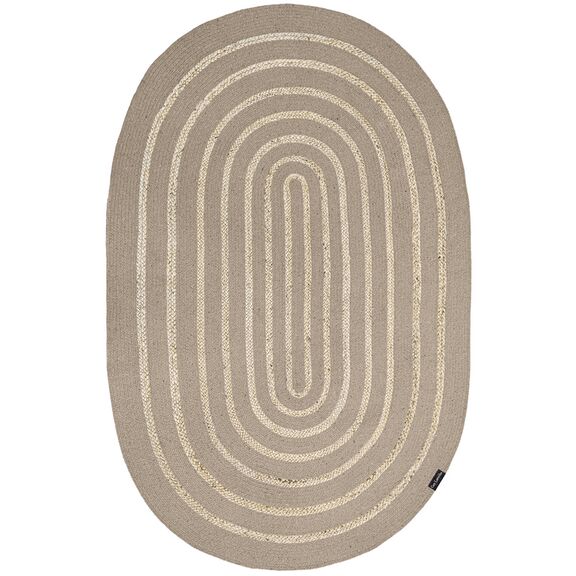 Χαλί Maya Taupe Oval 140x210 guy Laroche  60% Jute - 40% Cotton