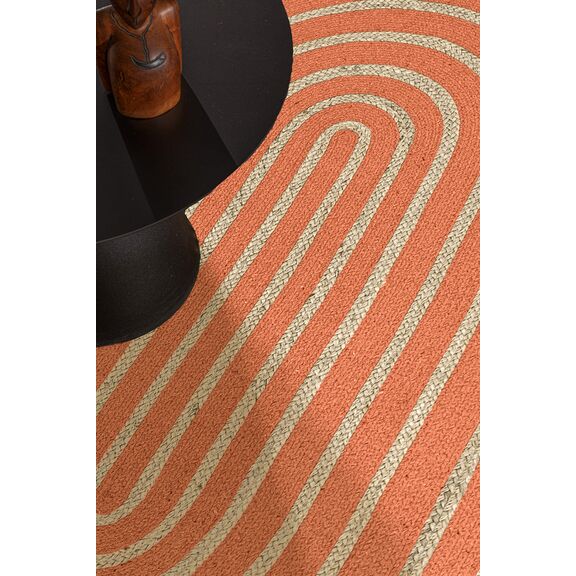 Χαλί Maya Terra Oval 140x210 guy Laroche  60% Jute - 40% Cotton